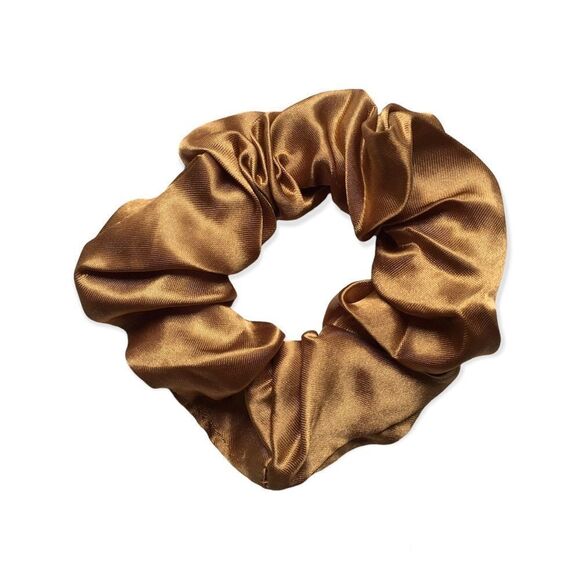 🆕Satin Brown Hair Scrunchie - Picture 1 of 2